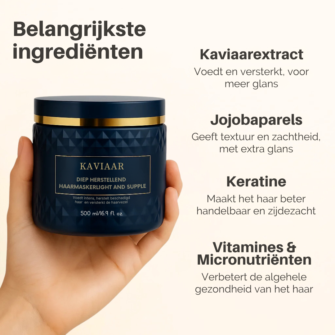 Diep Herstellend Haarmasker met Kaviaar – Koreaanse Beautyformule (500 ml / 16,9 fl oz)